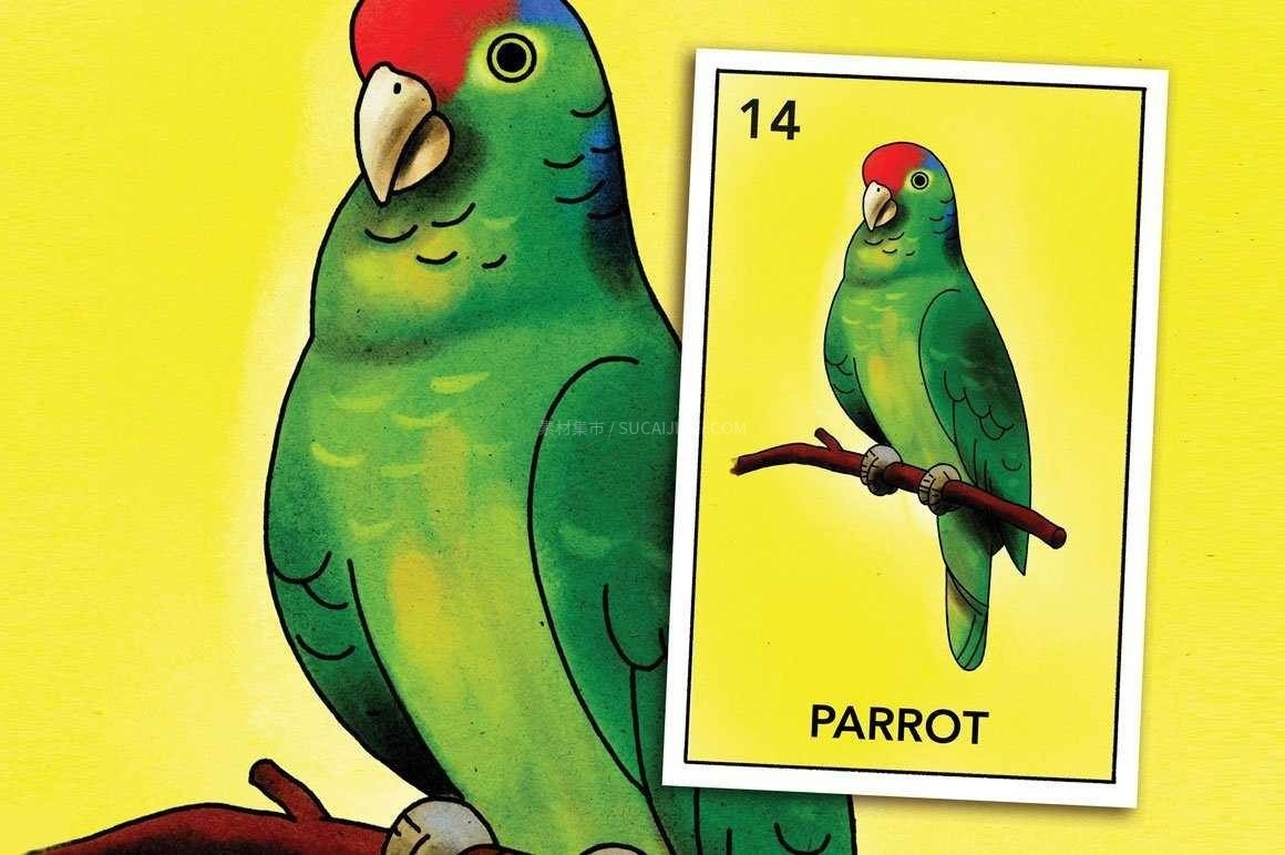 Procreate美式插画水彩墨水笔刷